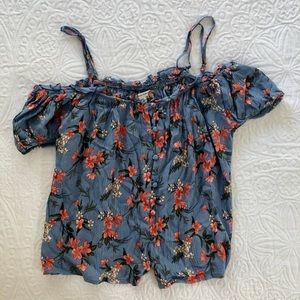 Off the Shoulder Floral Top